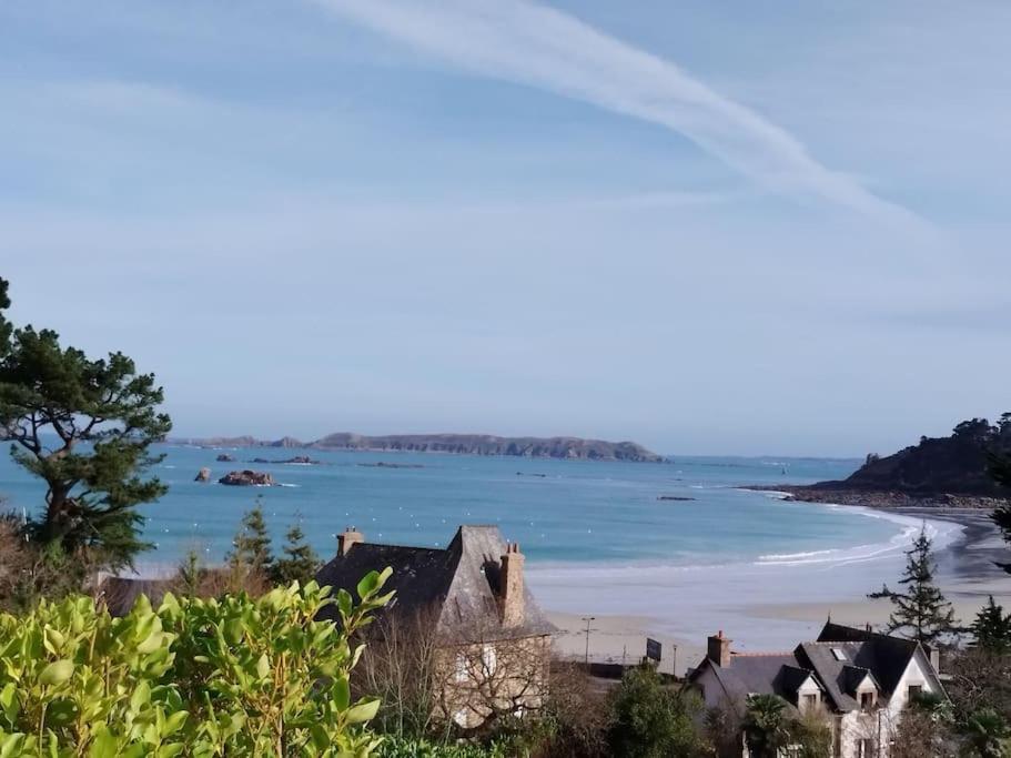 Studio Vue Mer - Plage De Trestraou Perros-Guirec Exterior foto
